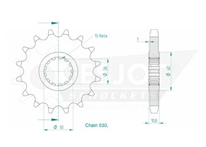 Kit chaine Yamaha Yzf 1000 R1