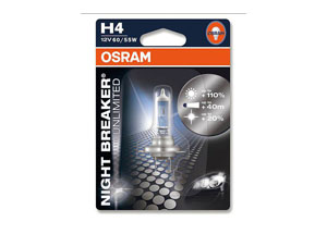 Ampoule H4 Night Breaker - 12V 60/55W P43t