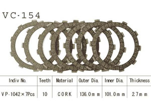 Kit Disques d'Embrayage Garnis Xr500 R 1979/1982