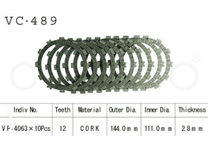 Kit Disques d'Embrayage Garnis Zx-9r 900 Ninja 1998/2003