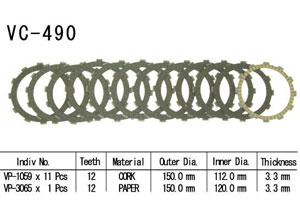 Kit Disques d'Embrayage Garnis Zx-12r 2000