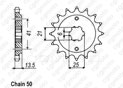 Pignon Vf 500 Fd 84-85