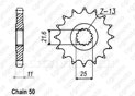 Pignon Fz6 Fazer 04-