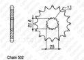 Pignon Gsx-r 1100 86-88 532