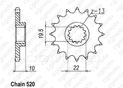 Pignon Ts 250 X 85-90