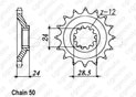 Pignon Zzr 1100 Zx 90-92