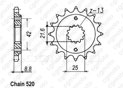 Pignon Zx-4 Zxr 400 88-98