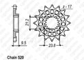 Pignon Suzuki Rm-z 450 05-